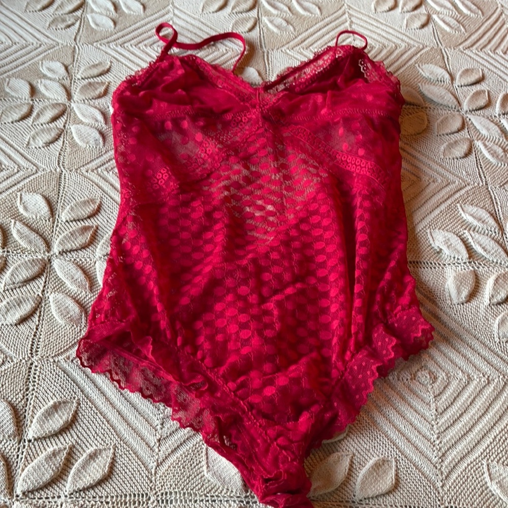 Aerie onsie lingerie, open bottom. Lace, no holes